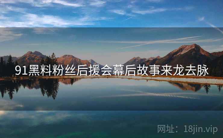 91黑料粉丝后援会幕后故事来龙去脉