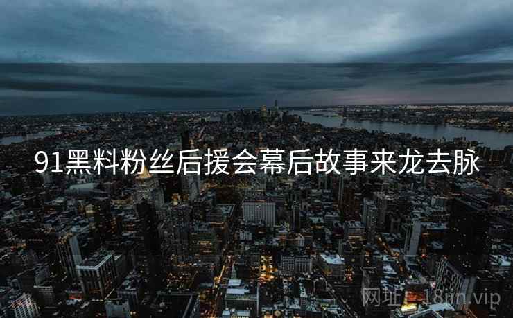 91黑料粉丝后援会幕后故事来龙去脉